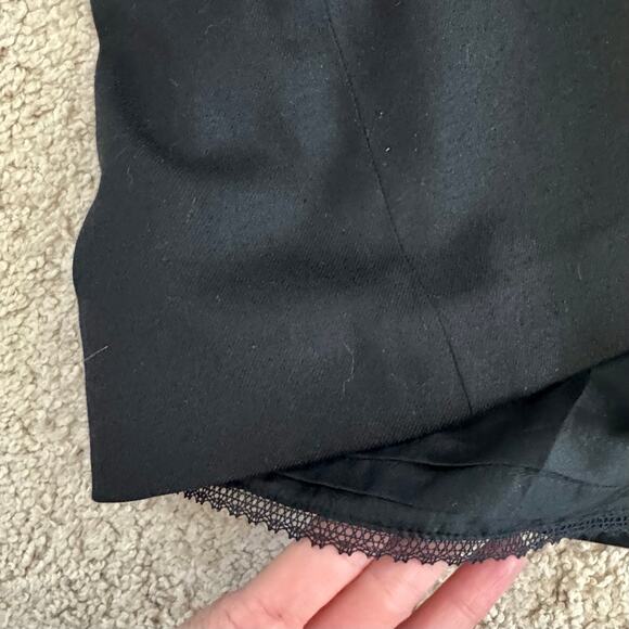 VTG Juicy Couture Strapless Formal Mini Dress Bow Corset Sz 2 Wool blend LBD - Picture 7 of 13